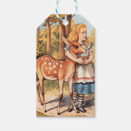 Etiqueta Para Presente Alice no País das Maravilhas e a Fada