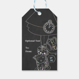 Etiqueta Para Presente Alice no País das Maravilhas Festa de Sketch Chalb