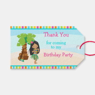 Etiqueta Para Presente Aloha African American Girl