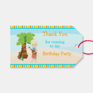 Etiqueta Para Presente Aloha Blonde Hair Boy