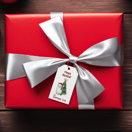 Etiqueta Para Presente Alpaca "Fleece Navidad" Natal