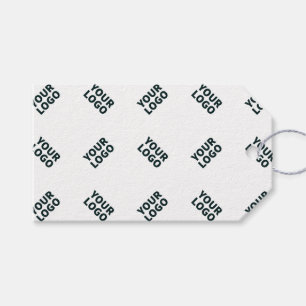 Etiqueta Para Presente Alternando o logotipo da empresa ou padrão de imag