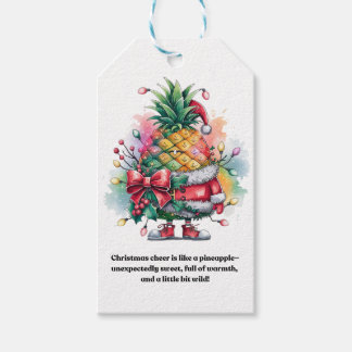 Etiqueta Para Presente Amacieira de abacaxi de Natal