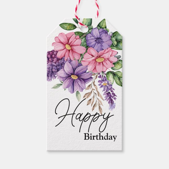 Etiqueta Para Presente Amante da Flor (Frente)