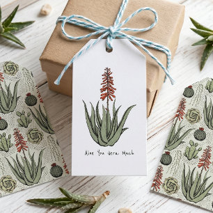 Etiqueta Para Presente Amante de Plantas Aloe Você Vera Muito Cactus