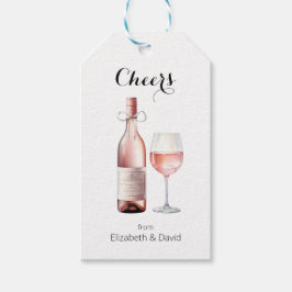 Etiqueta Para Presente Amante de Vinho Rosé Brinda a Você 