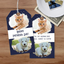 Amantes de Animais Fofos Personalizados Duas Fotos