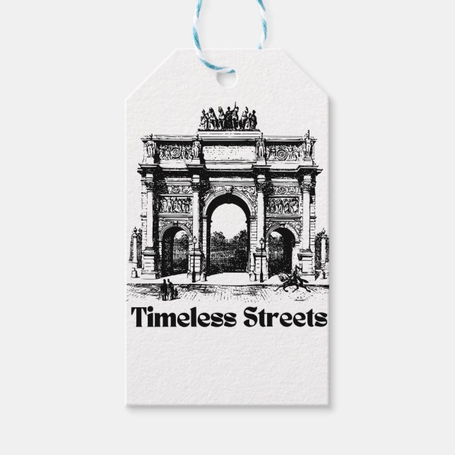 Etiqueta Para Presente Amazing Timeless streets  (Frente)