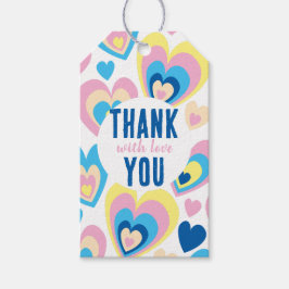 Etiqueta Para Presente Ame corações.