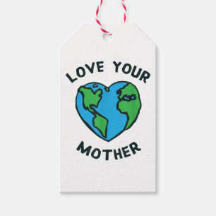 Etiqueta Para Presente Ame o Coração da Mãe Terra