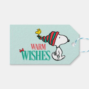 Etiqueta Para Presente Amendoins Snoopy & Woodstock Warm Wish