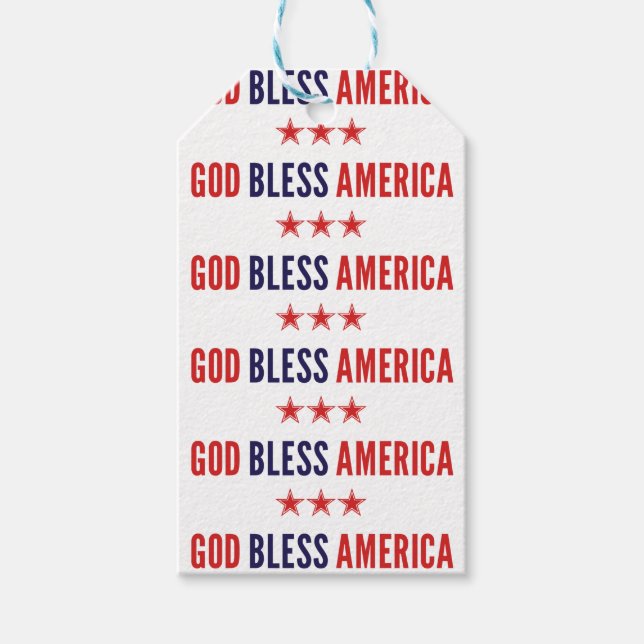 Etiqueta Para Presente América deus abençoe (Frente)