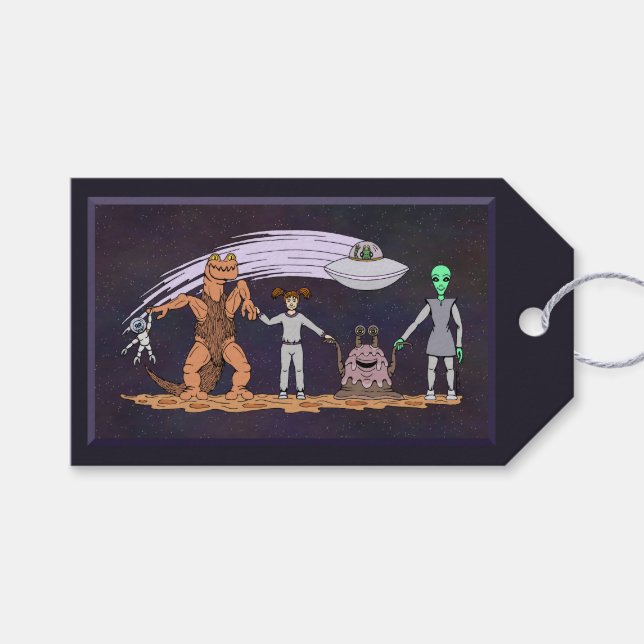 Etiqueta Para Presente Amigos Não Importa As Diferenças (Frente (horizontal))