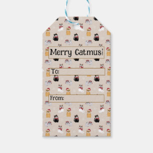 Etiqueta Para Presente Amo meus gatos
