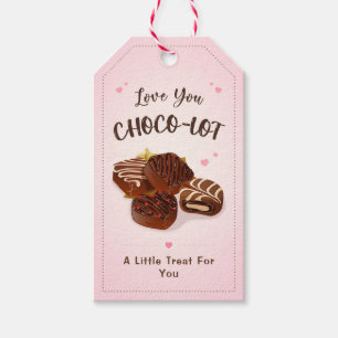 Etiqueta Para Presente Amo Você Choco-lot Pun Chocolate Praline Trufas