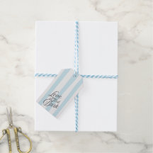 'Amor à Primeira Latida' Azul e Branco Listrado