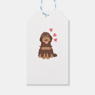 Etiqueta Para Presente Amor Chocolate Fantasma Cockapoo Cão Cavapoo