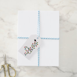 Etiqueta Para Presente Amor de Luzes de Natal