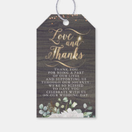 Etiqueta Para Presente Amor e Agradecimento Floral Rústico Abóbora Casame