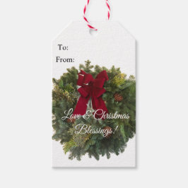 Etiqueta Para Presente Amor e Bênçãos de Natal