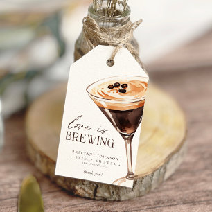 Etiqueta Para Presente Amor é Criar Chá de panela Espresso Martini