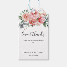 Etiqueta Para Presente Amor e Obrigados Rosa Rosa Rosa Rosa Cor-de-rosa N