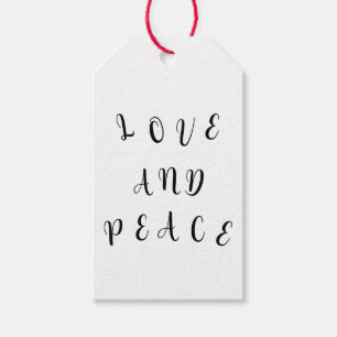 Etiqueta Para Presente Amor E Paz Bonitos