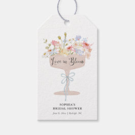 Etiqueta Para Presente Amor no Bloom Chá de panela Obrigado