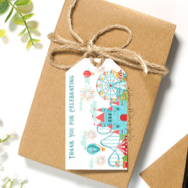 Etiqueta Para Presente Amusement Park Birthday