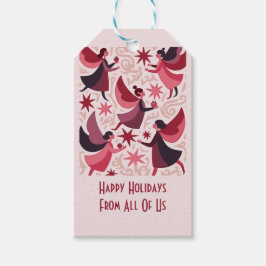 Etiqueta Para Presente Angelic Figures Mid-Century Modern Kitschmas