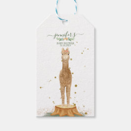 Etiqueta Para Presente Animais Alpaca script chá de bebê aniversário
