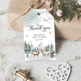 Etiqueta Para Presente Animais Da Floresta Deterrados Chá de fraldas De I