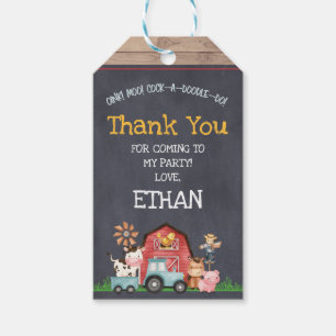 Etiqueta Para Presente Animais De Exploração Barnyard Birthday Favorece