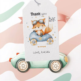 Etiqueta Para Presente Animais Engraçados Race Carros segundo aniversário