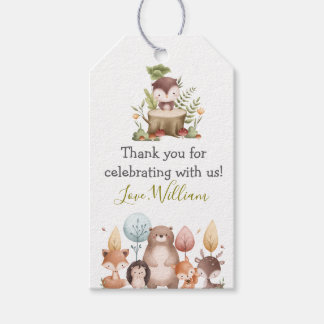 Etiqueta Para Presente Animais Florestais