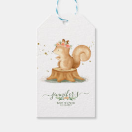 Etiqueta Para Presente Animals Squirrel Family wildlife baby