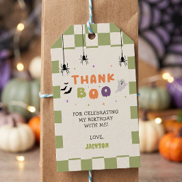 Etiqueta Para Presente Aniversário Colorido de Halloween