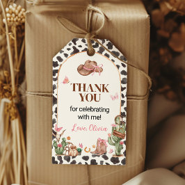 Etiqueta Para Presente Aniversário Da Garota Rosa Rosa Rosa, Obrigado