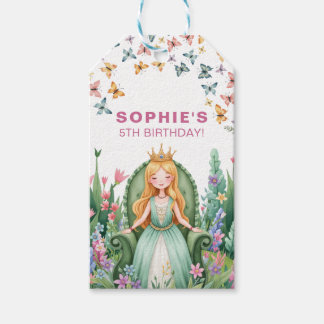 Etiqueta Para Presente Aniversário da Princesa do Bosque Encantado