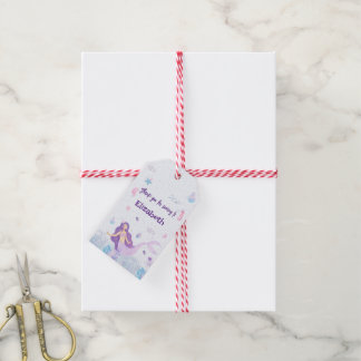 Etiqueta Para Presente Aniversário das Crianças de Sereia Mágica