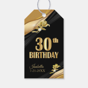 Etiqueta Para Presente aniversário de 30 anos - Obrigado