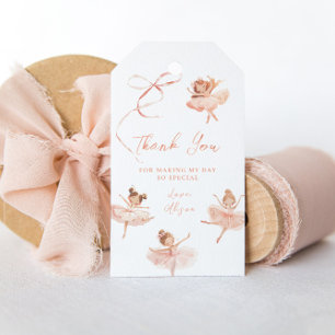 Etiqueta Para Presente Aniversário de Bailarina Fofa Tutu 