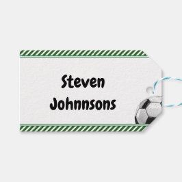 Etiqueta Para Presente Aniversário de criança de futebol