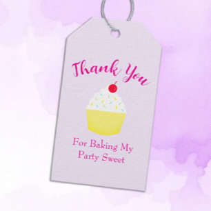 Etiqueta Para Presente Aniversário de Fazer Cupcake