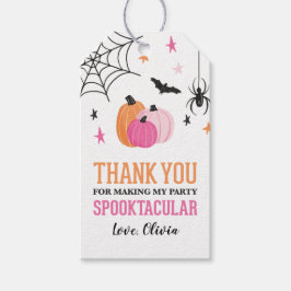 Etiqueta Para Presente Aniversário de Menina Espetacular de Halloween com