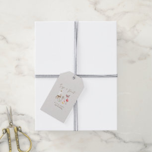 Etiqueta Para Presente Aniversário de qualquer idade sip e pintura 