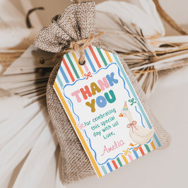Etiqueta Para Presente Aniversário de um ganso bobo