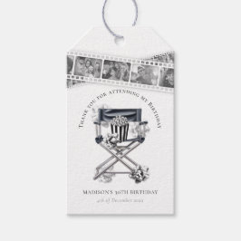 Etiqueta Para Presente Aniversário do Adulto Noturno do Vintage Movie