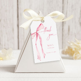 Etiqueta Para Presente Aniversário do Arco Cor-de-Cobra Rosa-Espelho