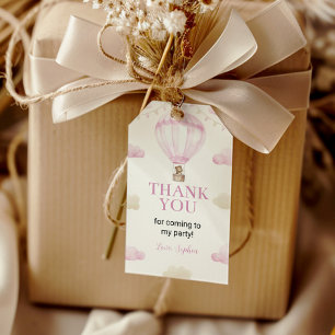 Etiqueta Para Presente Aniversário do Balão de Ar Quente Maravilhoso Obri